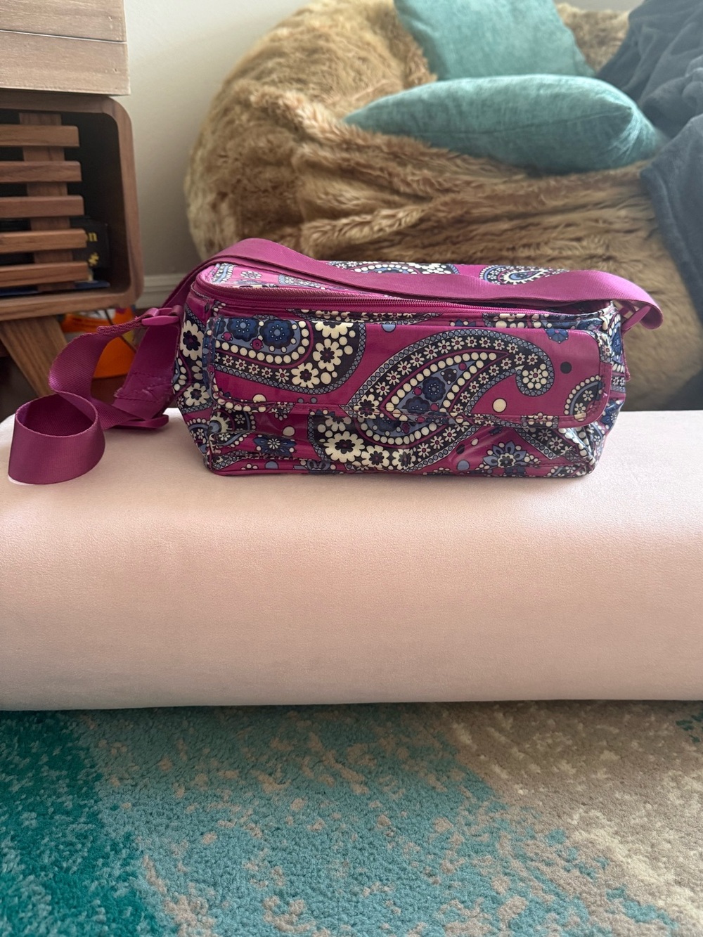 Vera Bradley Purple Paisley Insulated Cooler Bag